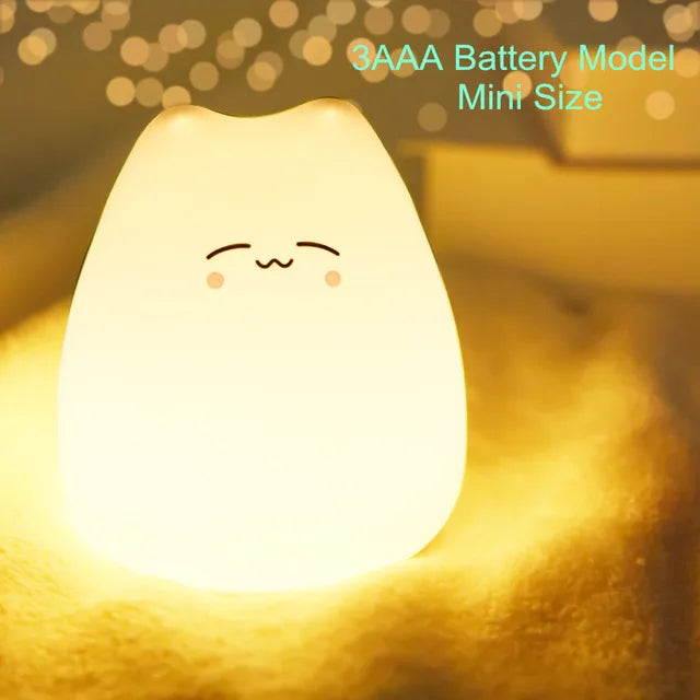 Kawaii Cat Mini Night Light