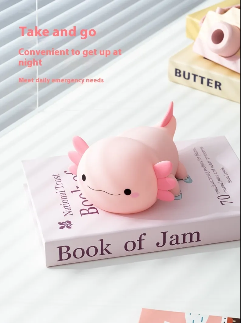 Cute Axolotl Night Lamp