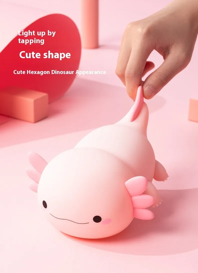 Cute Axolotl Night Lamp