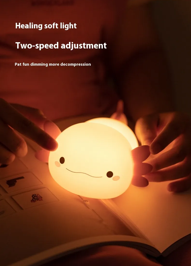 Cute Axolotl Night Lamp