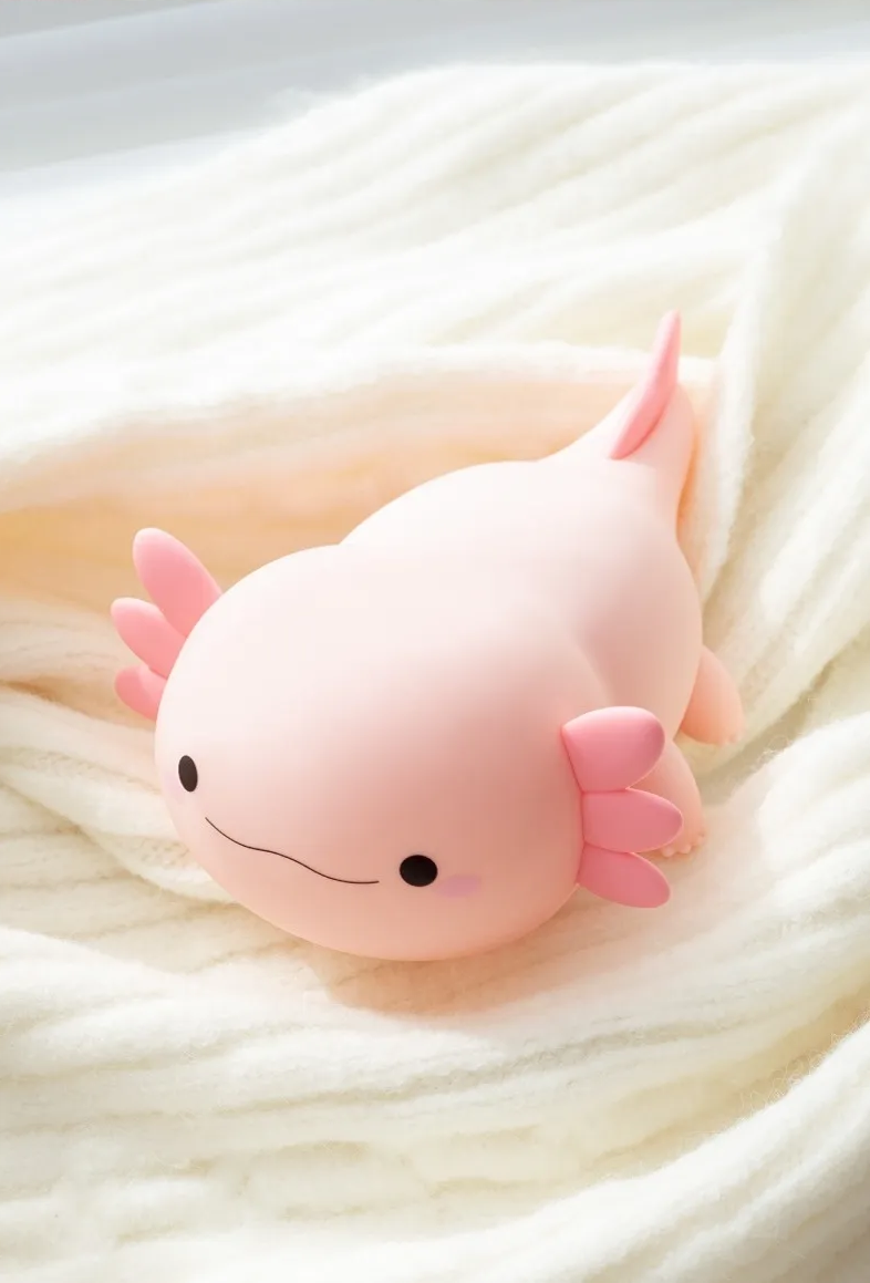 Cute Axolotl Night Lamp