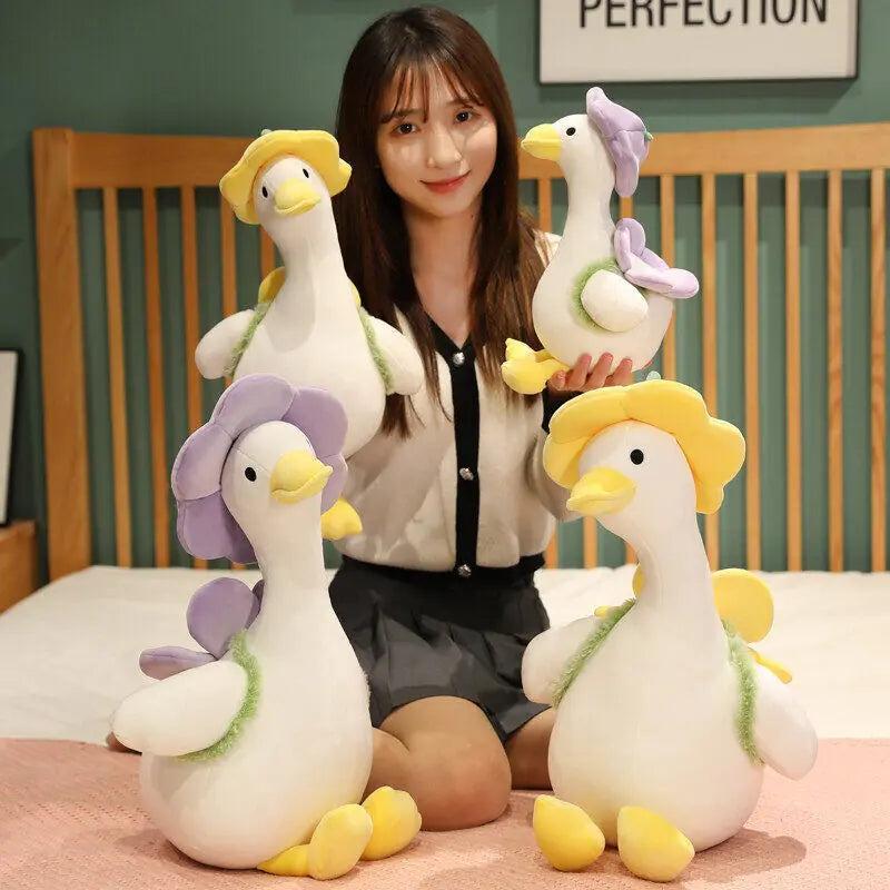 Fluffy Duck Plush Toy - Travel Duck (Single Item)